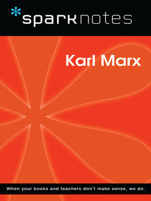 cover image of Karl Marx (SparkNotes Philosophy Guide)